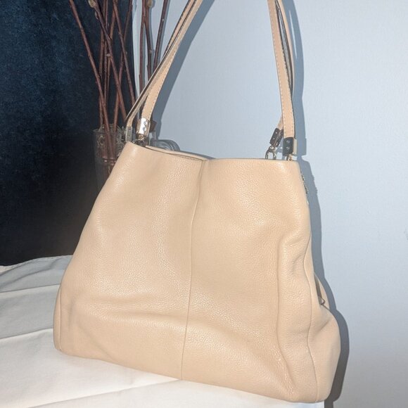 Coach 26224 (Madison Pebbled) Leather Phoebe Shoulder Bag tan - Picture 3 of 7